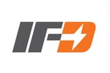 IFD logo with gray vertical bars and orange lightning bolt symbol