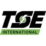 TSE International logo with black text and green lightning bolt symbol