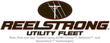 Reelstrong Utility Fleet logo with brown oval emblem and text indicating trailers with ACME-Clamp and Safelock technologies